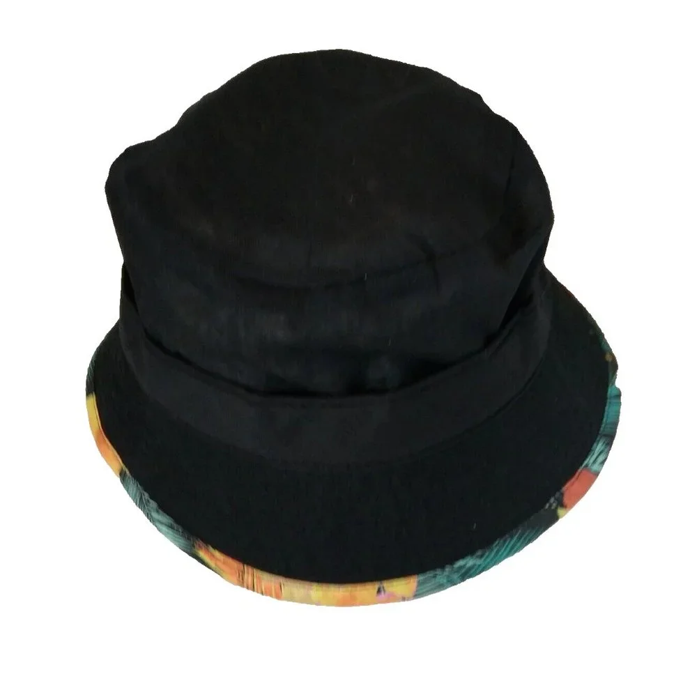 Bozkee Reversable Tropical or Black Boonie‎ Fishing Hunting Sports Cap Hat